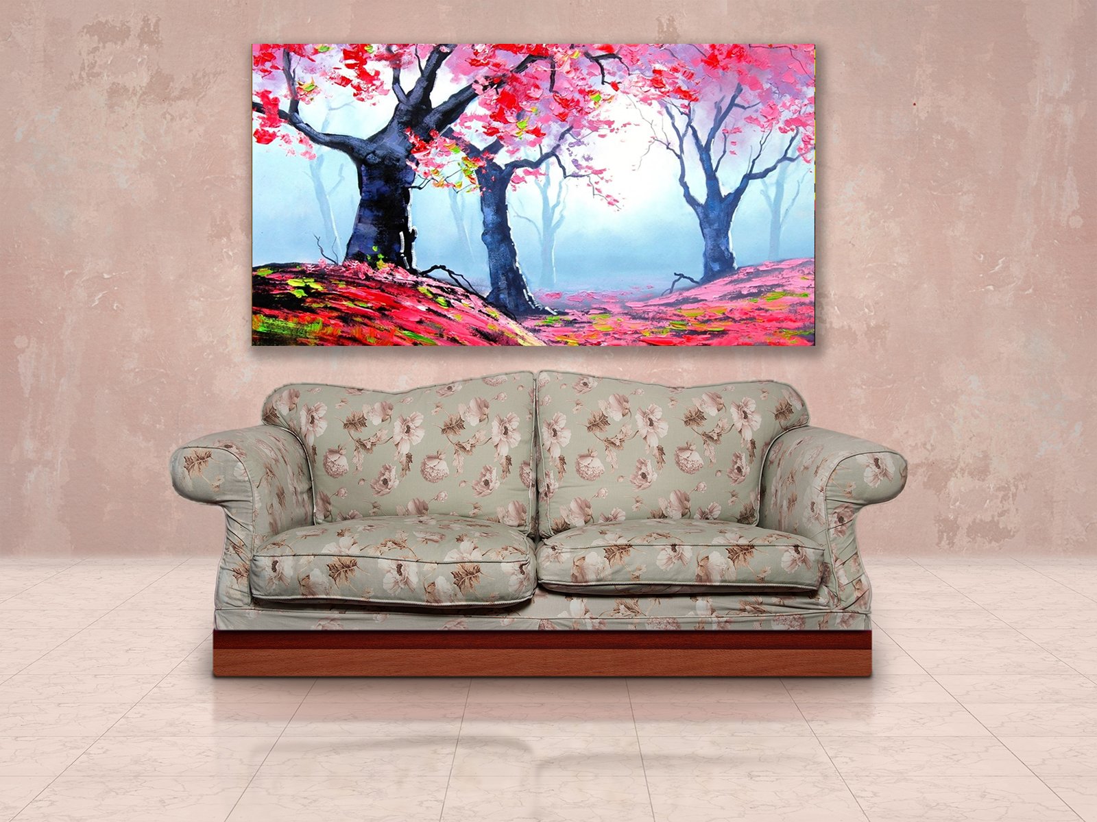 Canvas Wall Art,PAINTINGS,Classic Blossom Tree Premium Canvas Wall Painting